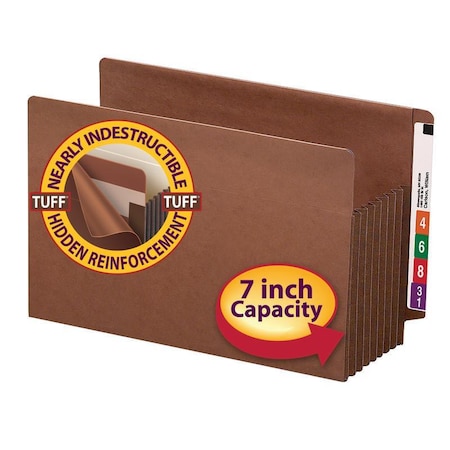 Smead Pocket, File, Lgl, 7Exp Pk SMD74795